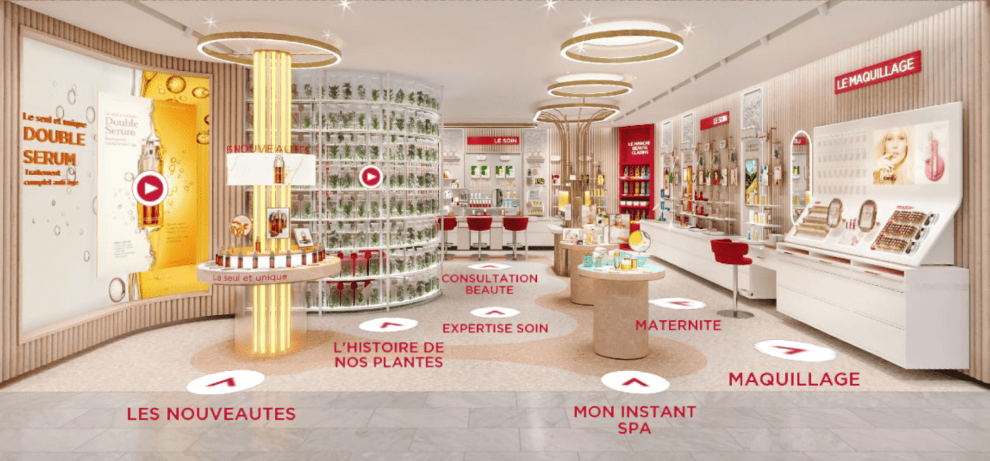 clarins virtual store