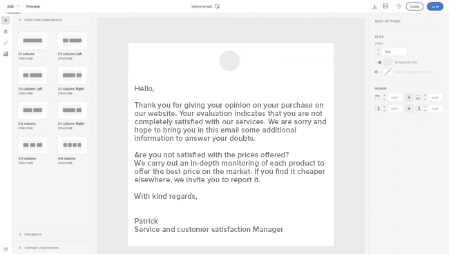 email-detractor-nps-adobe-campaign